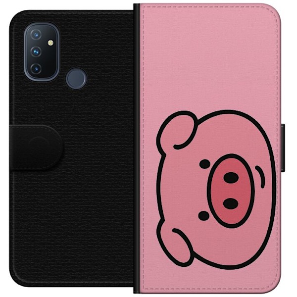 OnePlus Nord N100 Tegnebogsetui Kawaii Piggy