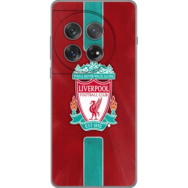 OnePlus 12 Läpinäkyvä kuori Liverpool FC - Klassinen jalkapallourheilu Punaisena