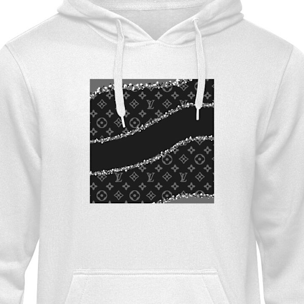 Barn-Hoodie | Mjuk Huvtröja för Barn Louis Vuitton Vågor vit 5-6 År