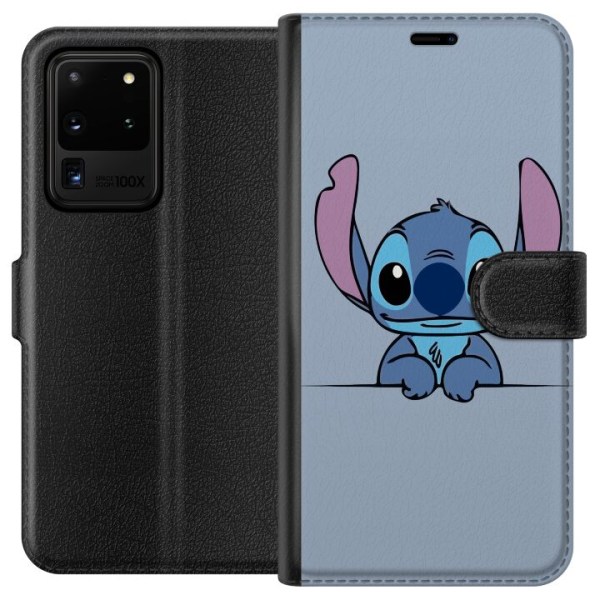 Samsung Galaxy S20 Ultra Lompakkokotelo Lilo & Stitch