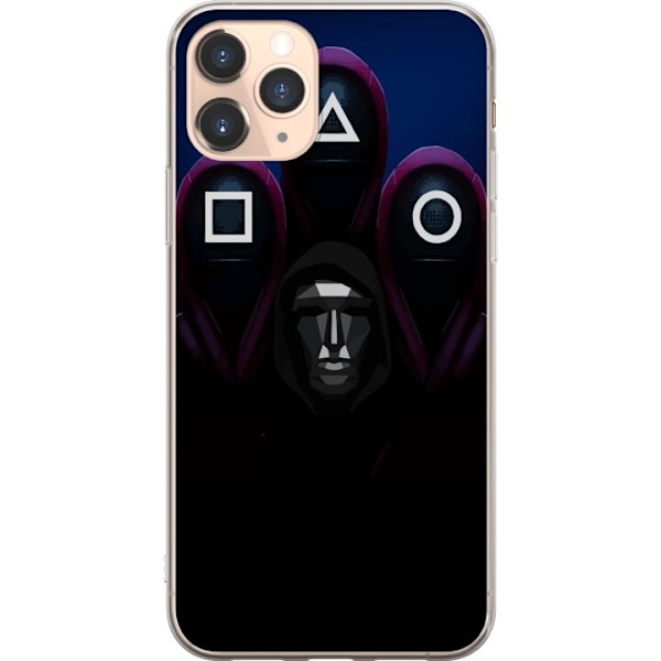 Apple iPhone 11 Pro Genomskinligt Skal Squid Game Säsong 3 Nya Ikoner Populär Serie TV Motiv Asiatisk Drama Trend Ikoniskt Grafisk Design