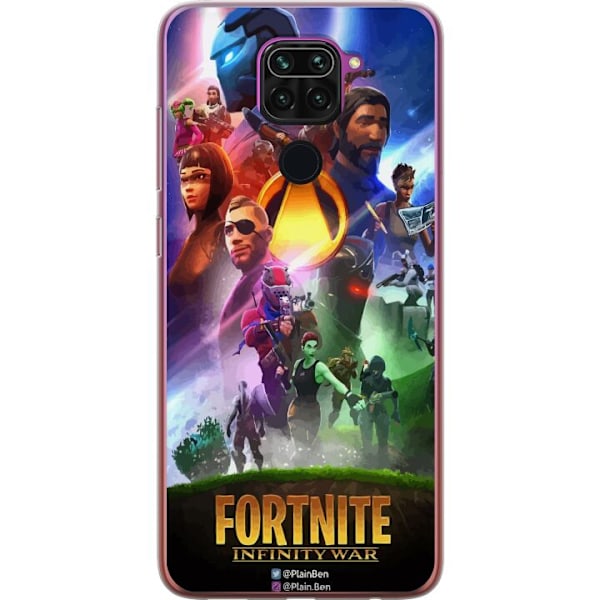 Xiaomi Redmi Note 9 Läpinäkyvä kuori Fortnite