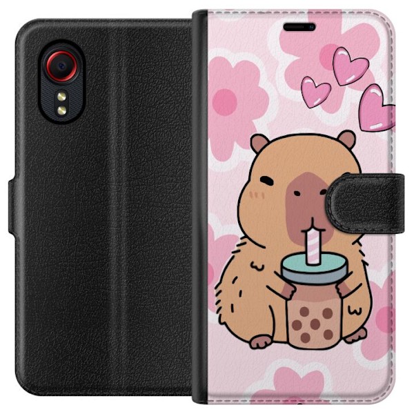 Samsung Galaxy Xcover 5 Lommeboketui Kawaii Capybara Hjerteani