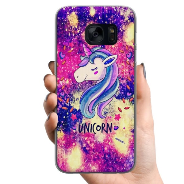Samsung Galaxy S7 TPU Mobilskal Unicorn Enhörning