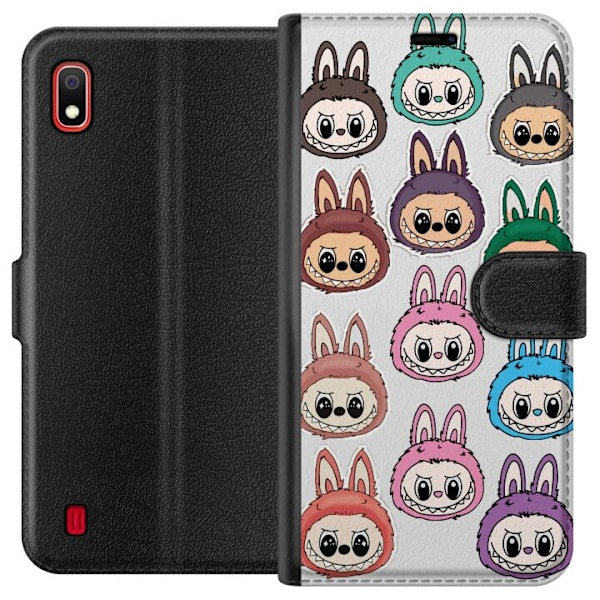 Samsung Galaxy A10 Lompakkokotelo Labubu Macaron Monster - Sö