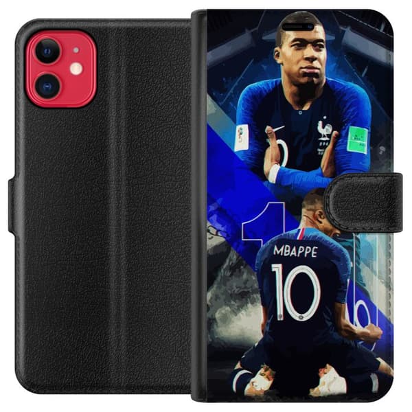 Kompatibel Tegnebogsetui til Apple iPhone 11 Kylian Mbappé