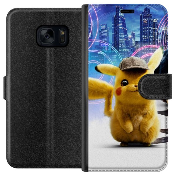 Samsung Galaxy S7 Plånboksfodral Detective Pikachu - Pikachu