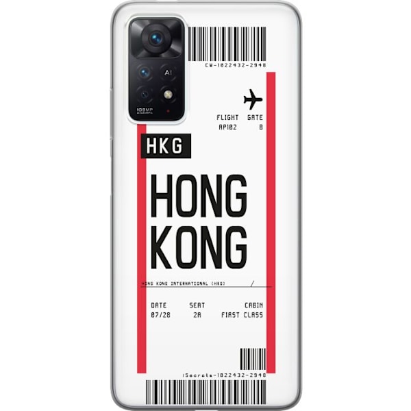 Xiaomi Redmi Note 11 Pro Genomskinligt Skal Hongkong