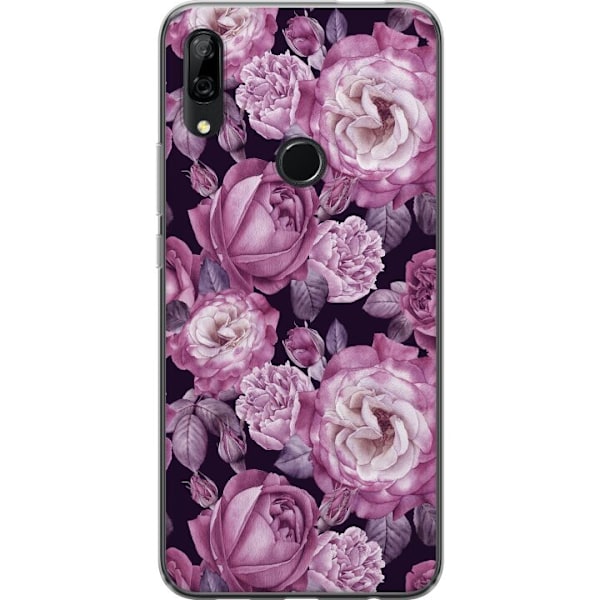 Huawei P Smart Z Genomskinligt Skal Blommor