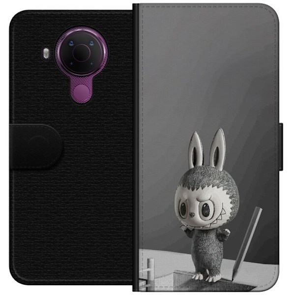 Nokia 5.4 Tegnebogsetui Pop Mart MEGA LABUBU LABUBU Sketch 1000%