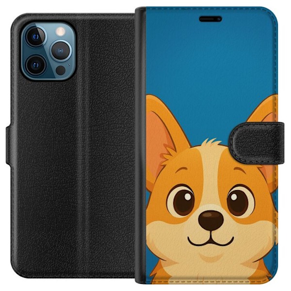 Apple iPhone 12 Pro Max Lompakkokotelo Hello Corgi