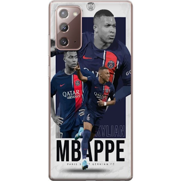 Samsung Galaxy Note20 Genomskinligt Skal Kylian Mbappé