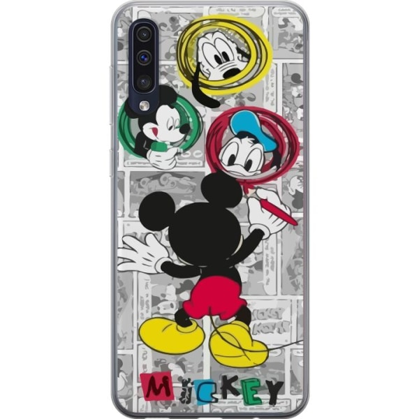 Samsung Galaxy A50 Gennemsigtig cover Mickey Mouse