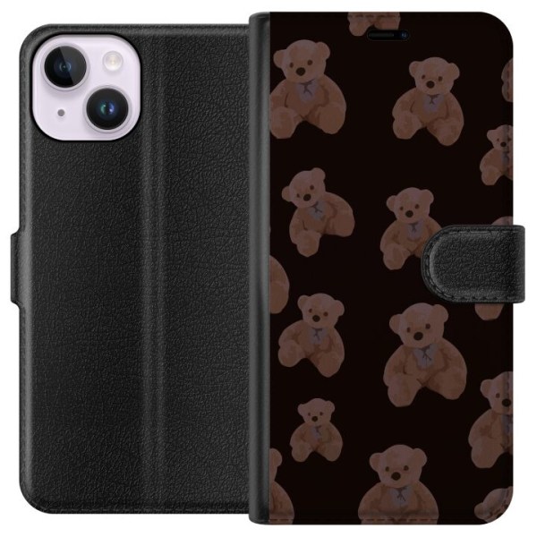 Apple iPhone 14 Plånboksfodral En björn flera björnar