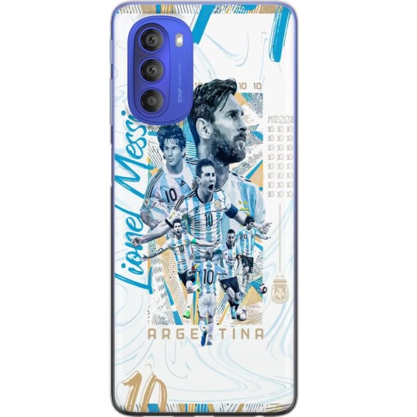 Motorola Moto G51 5G Genomskinligt Skal Lionel Messi