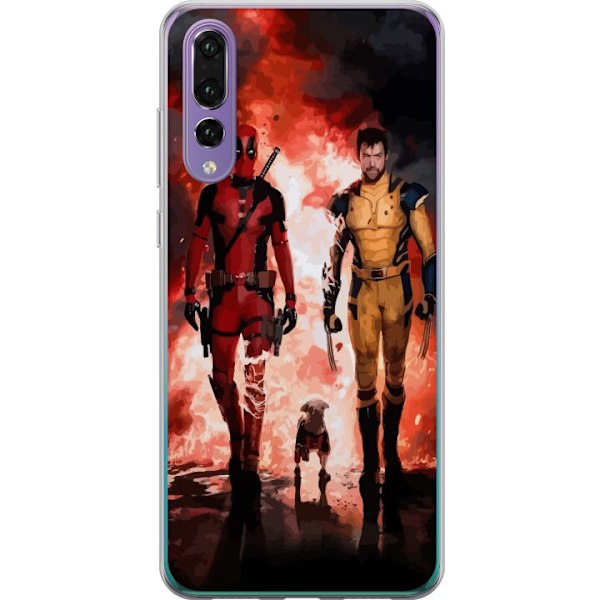 Huawei P20 Pro Gjennomsiktig deksel Wolverine Deadpool