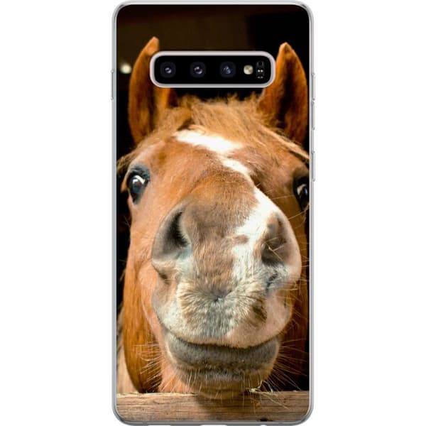 Kompatibel Mobilcover til Samsung Galaxy S10+ Glade Hest