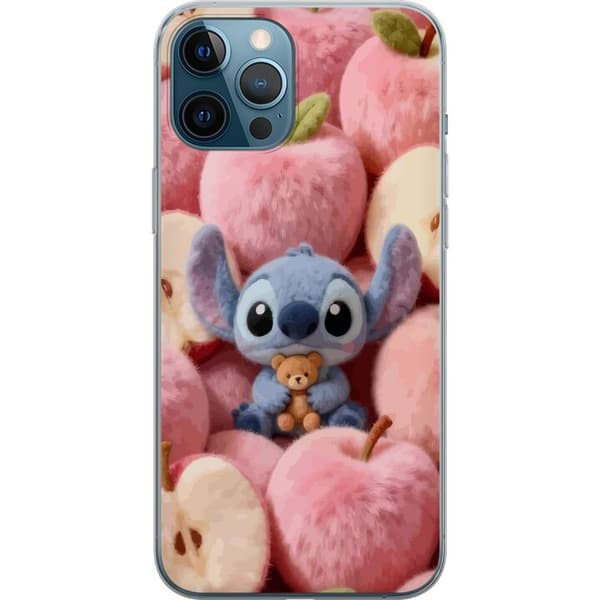 Kompatibel Mobilcover til Apple iPhone 12 Pro Max Stitch blandt lyserøde, bløde æbler med bamse og sød kawaii-æstetik