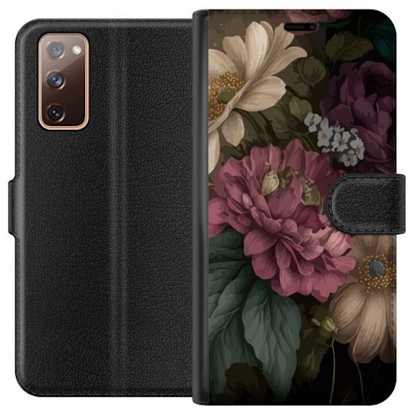 Samsung Galaxy S20 FE Tegnebogsetui Blomster