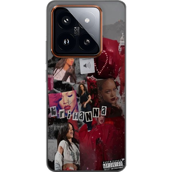 Xiaomi 14 Pro Gennemsigtig cover Rihanna – Iconic Fashion Mo