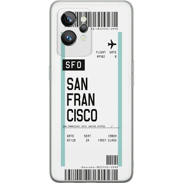 Realme GT2 Pro Genomskinligt Skal San Francisco