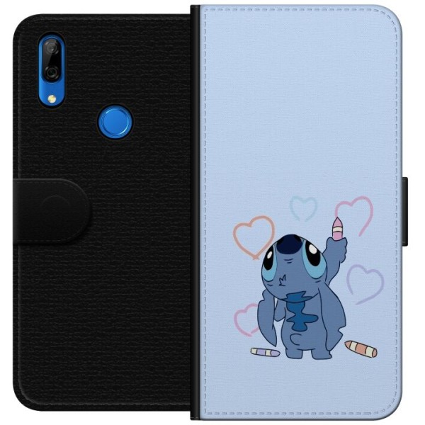 Huawei P Smart Z Lompakkokotelo Stitch Sydämet