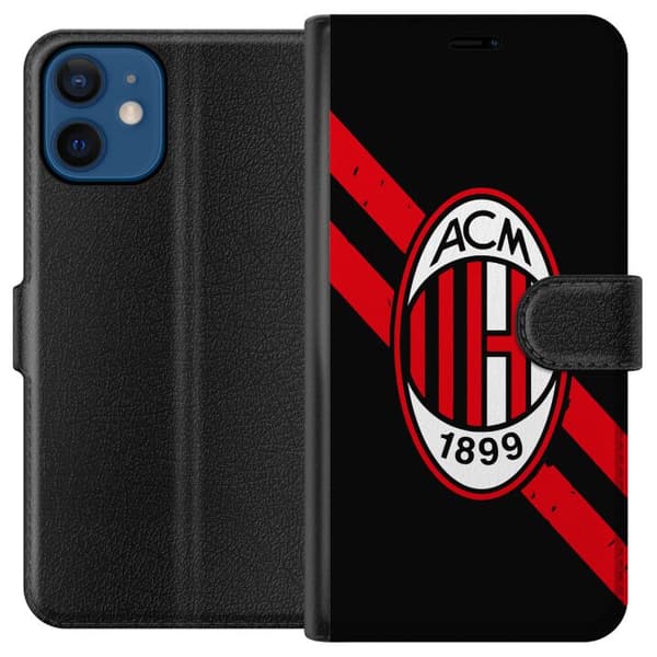 Kompatibel Tegnebogsetui til Apple iPhone 12 mini AC Milan