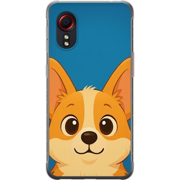 Samsung Galaxy Xcover 5 Läpinäkyvä kuori Hello Corgi