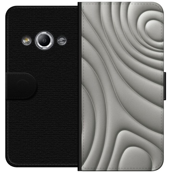 Samsung Galaxy Xcover 3 Lompakkokotelo Hopea-aallot