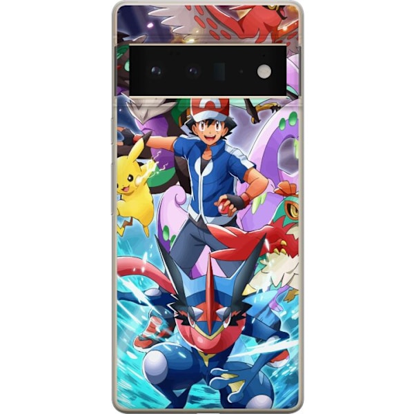 Google Pixel 6 Pro Gennemsigtig cover Pokemon