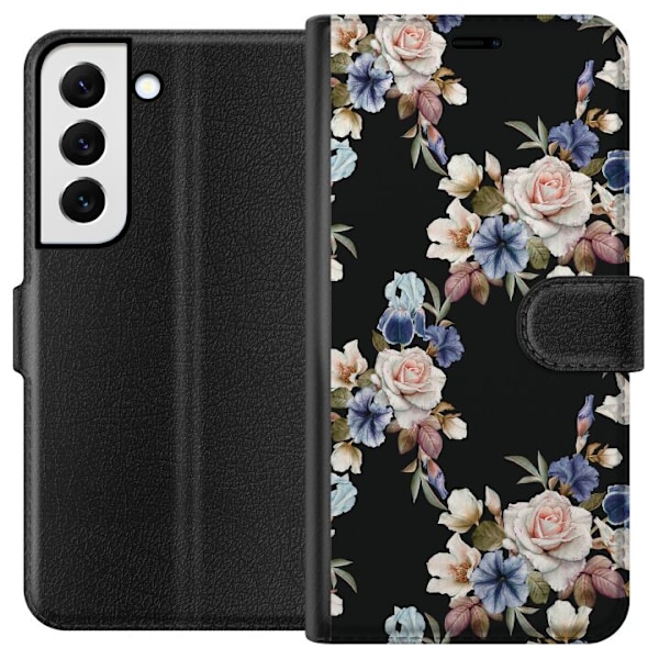 Samsung Galaxy S22 5G Tegnebogsetui Blomster
