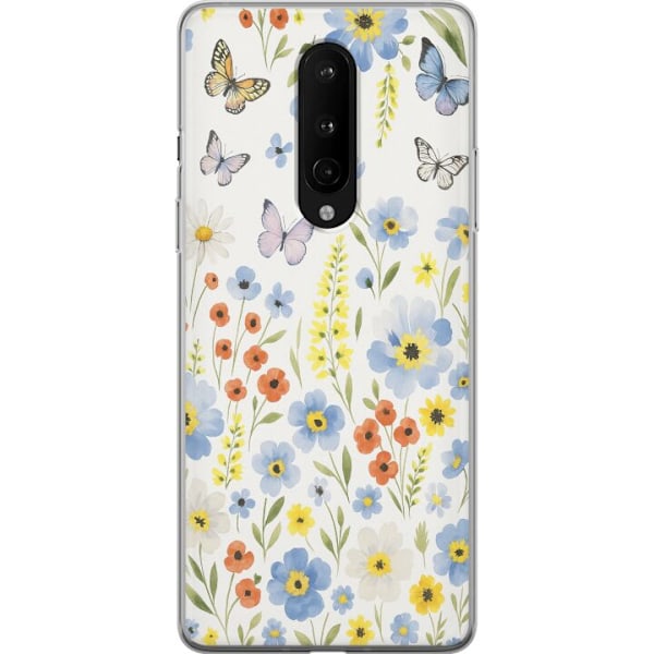 OnePlus 8 Genomskinligt Skal Sommarblommor