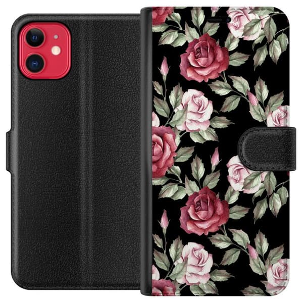 Kompatibel Tegnebogsetui til Apple iPhone 11 Blomster