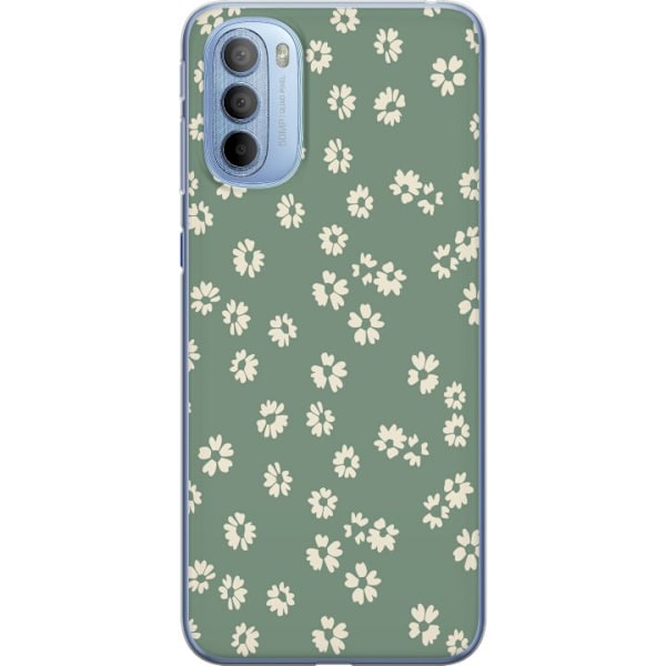 Motorola Moto G31 Gennemsigtig cover Blomsterdrøm - Farverigt