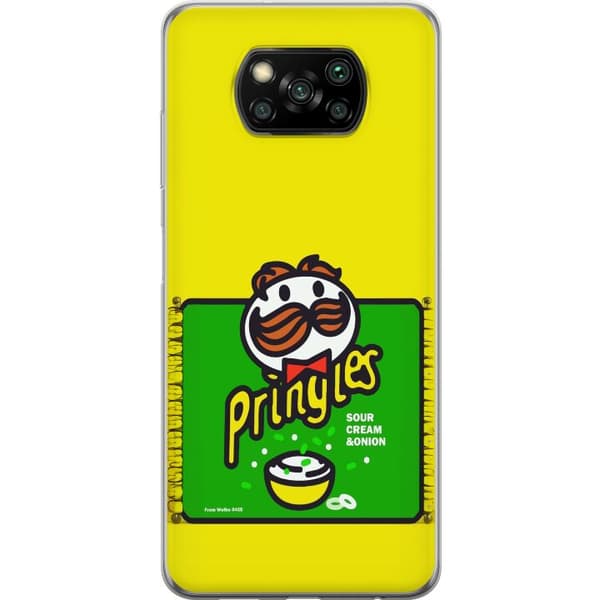 Kompatibelt Mobilskal till Xiaomi Poco X3 NFC Pringles gul