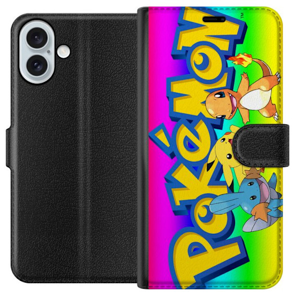 Apple iPhone 16 Plus Tegnebogsetui Pokémon