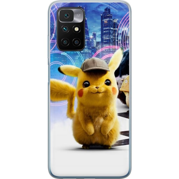 Xiaomi Redmi 10 Gjennomsiktig deksel Etterforsker Pikachu