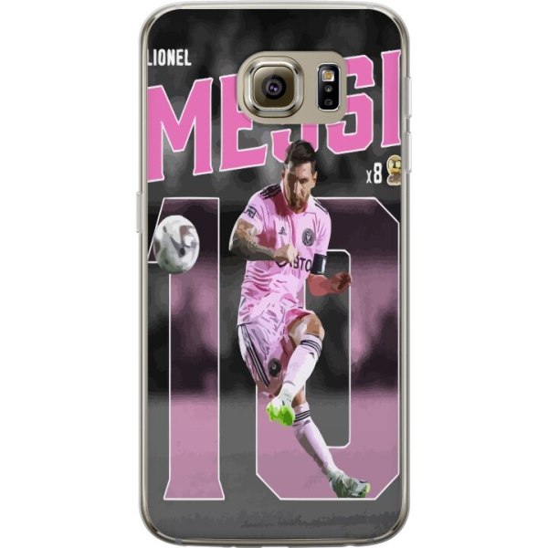 Samsung Galaxy S6 Genomskinligt Skal Lionel Messi - Rosa