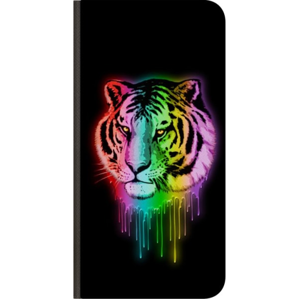 Apple iPhone 8 Tegnebogsetui Neon Tigeren