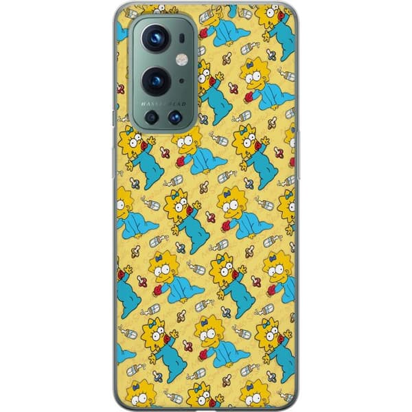 Kompatibelt Mobilskal till OnePlus 9 Pro Mönster med Maggie Simpson, nappar och nappflaskor gul