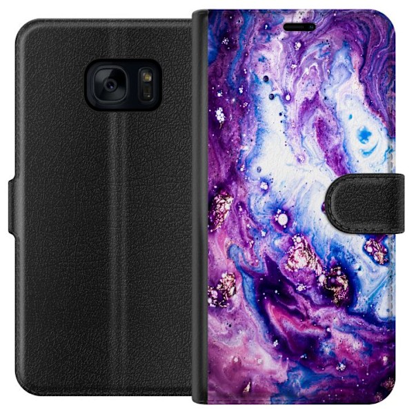 Samsung Galaxy S7 Lompakkokotelo Lila