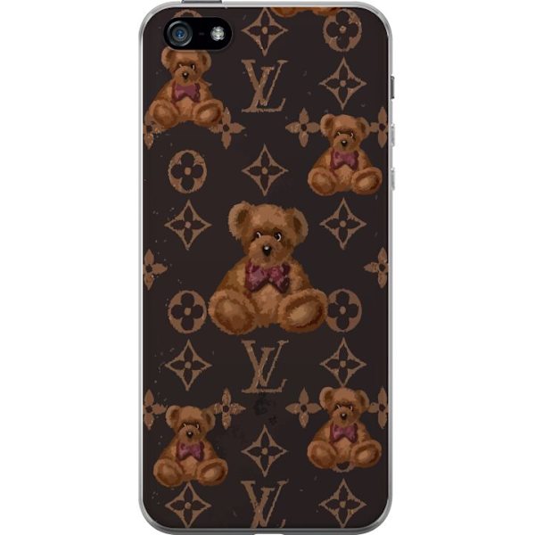 Apple iPhone 5 Läpinäkyvä kuori Louis Vuitton Teddykarhu Kuvio Ylellinen Muotisuunnittelu Suosittu Motiivi Muoti-Trendi Ylelliset Asusteet
