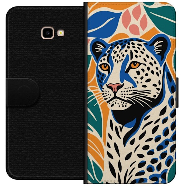 Samsung Galaxy J4+ Lommeboketui Majestetisk Leopard