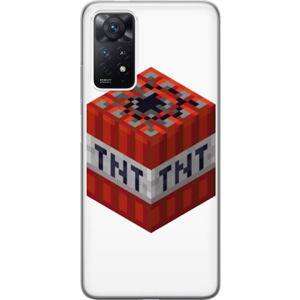 Xiaomi Redmi Note 11 Pro Läpinäkyvä kuori Minecraft TNT