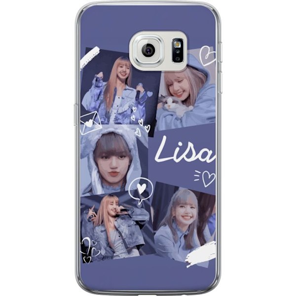 Samsung Galaxy S6 edge Läpinäkyvä kuori Lisa Blackpink – Aesthetic K-pop Queen