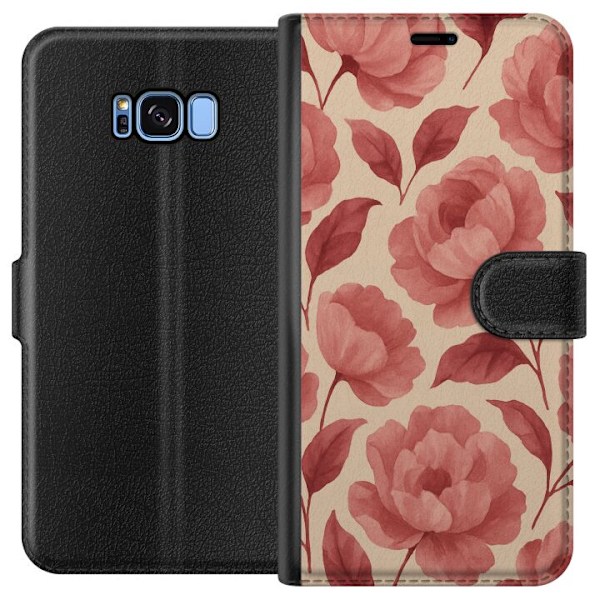 Samsung Galaxy S8 Plånboksfodral Rose Bloom