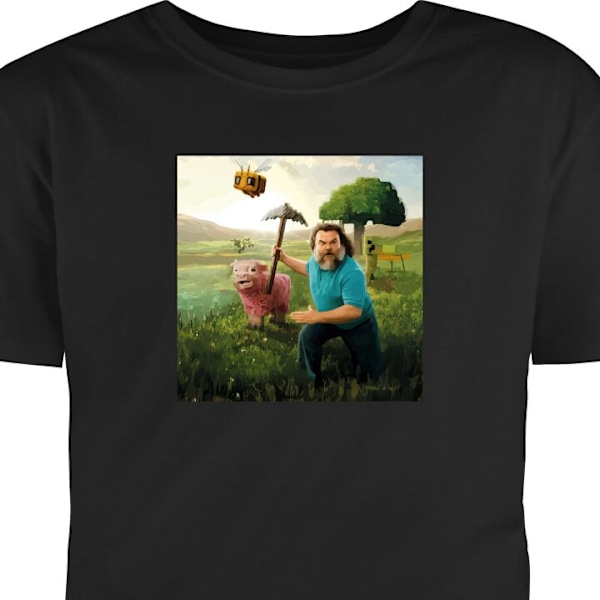 T-skjorte for Voksen | Klassisk Voksen-T-skjorte A Minecraft M svart XXL