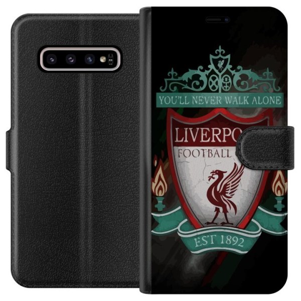 Samsung Galaxy S10+ Lompakkokotelo Liverpool L.F.C.