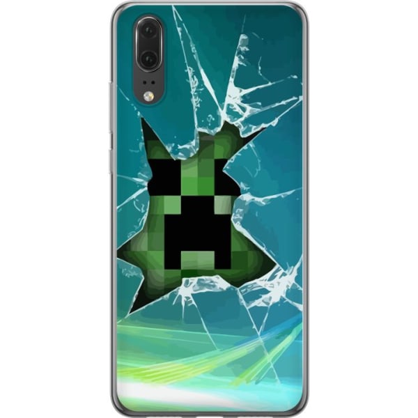 Huawei P20 Gennemsigtig cover MineCraft