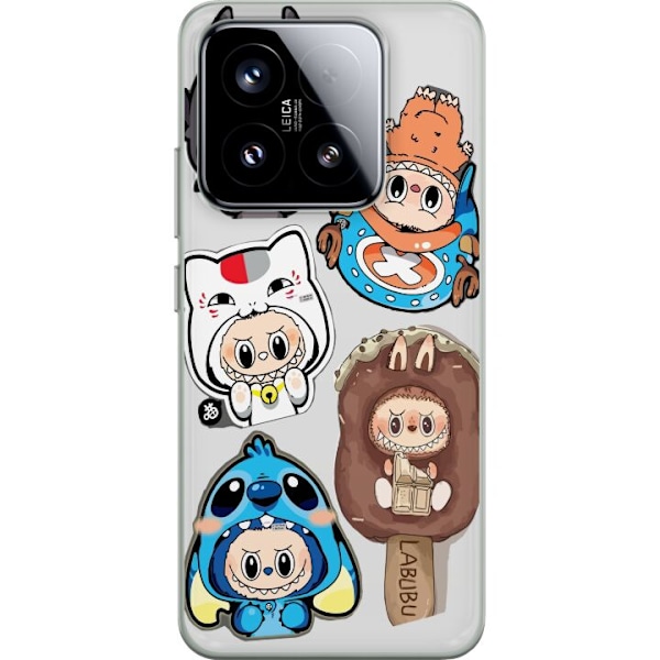 Xiaomi 15 Läpinäkyvä kuori Labubu hahmokokoelma - Pop Mart